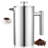 French Press Coffee Maker 34 oz Stainless Steel French Coffee Press Silver-117867051