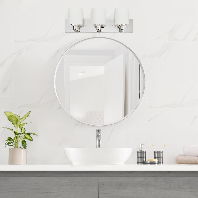 Éclairage pour meuble-lavabo à intensité variable Dane, Chrome poli, 3