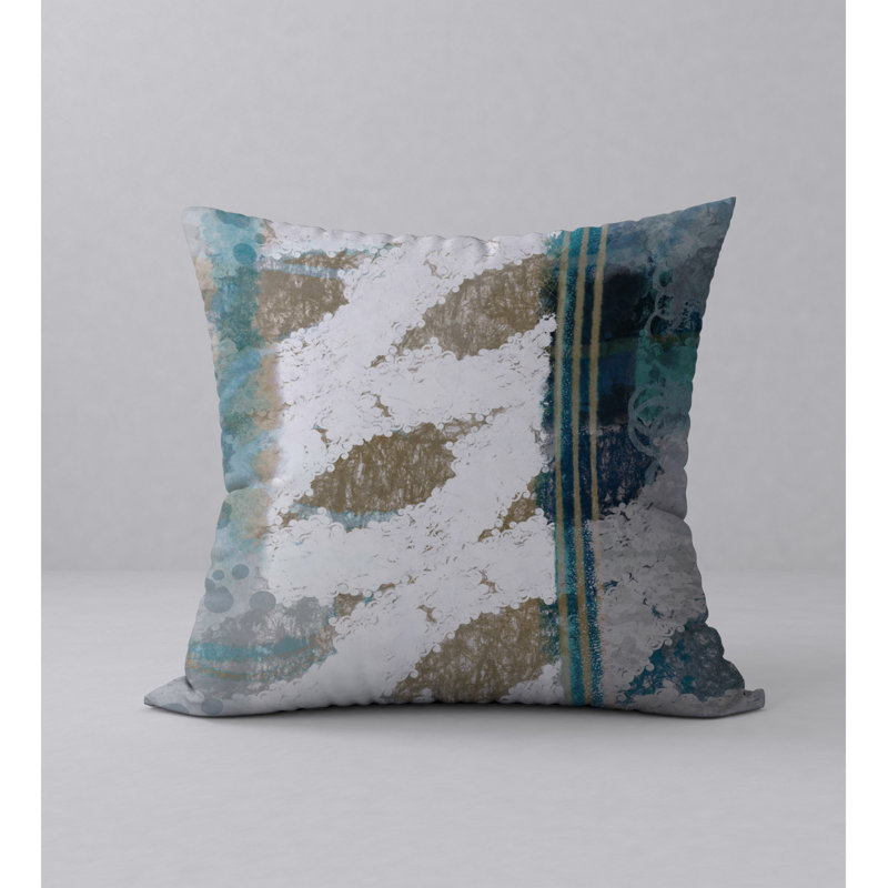 Abstract Reversible Throw Pillow, 20" x 20"