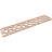 46 3/4"W x 10"H x 3/8"T Resort Fretwork Moulding, Alder-95199005-95199006