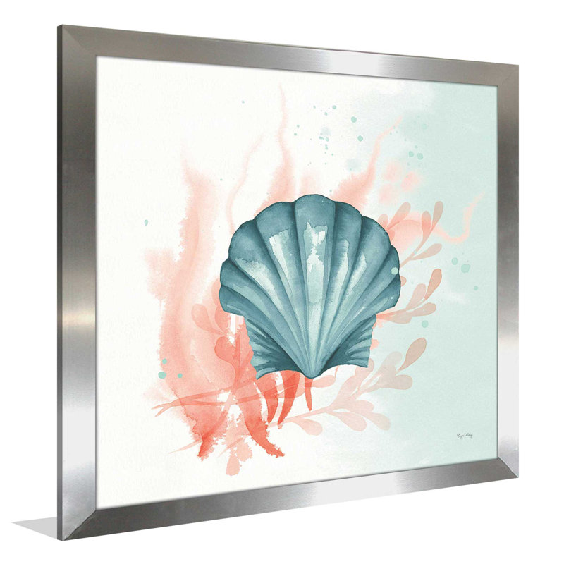 «Splash II», reproduction d'art sur toile, H 21,5 po x l 21,5 po x P 0,75 po, Encadrement argenté