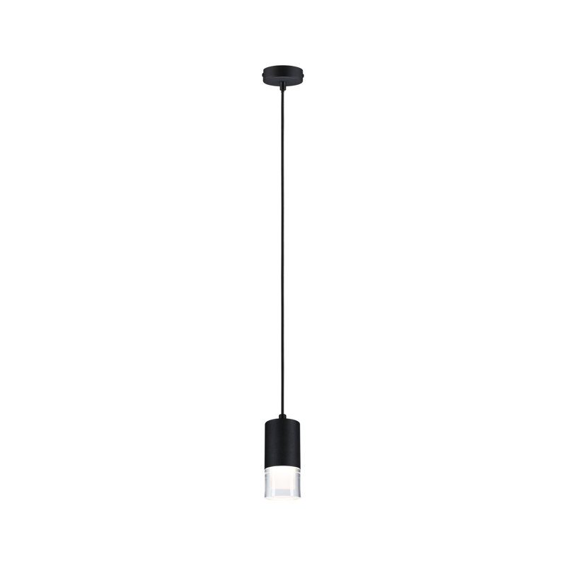 1 - Light LED Pendant, Black