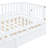 Wood Daybed With Fence Guardrails And 2 Drawers, Split Into Independent Floor Bed & Daybed-583363617-583363616