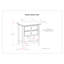 Amherst - Table de chevet - Blanc-403893506