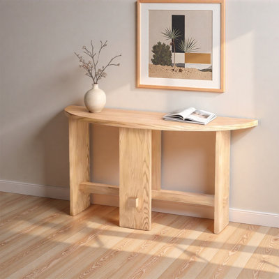 Console moderne en bois de pin