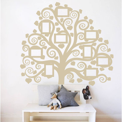 Décalcomanie murale images arbre familial