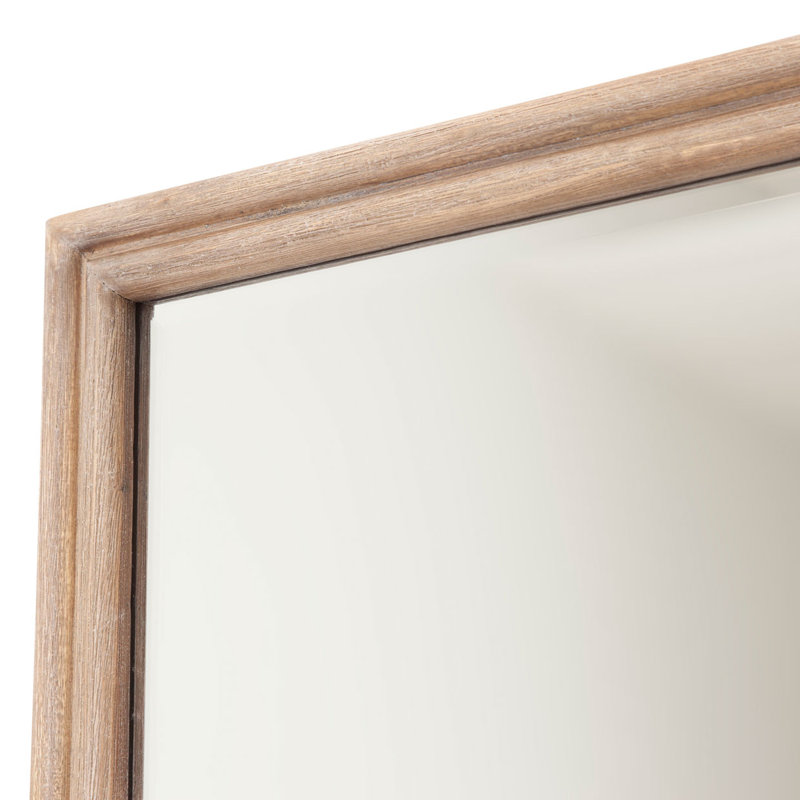 Hudson Ferry Solid And Engineered Wood Flat Wall Mirror