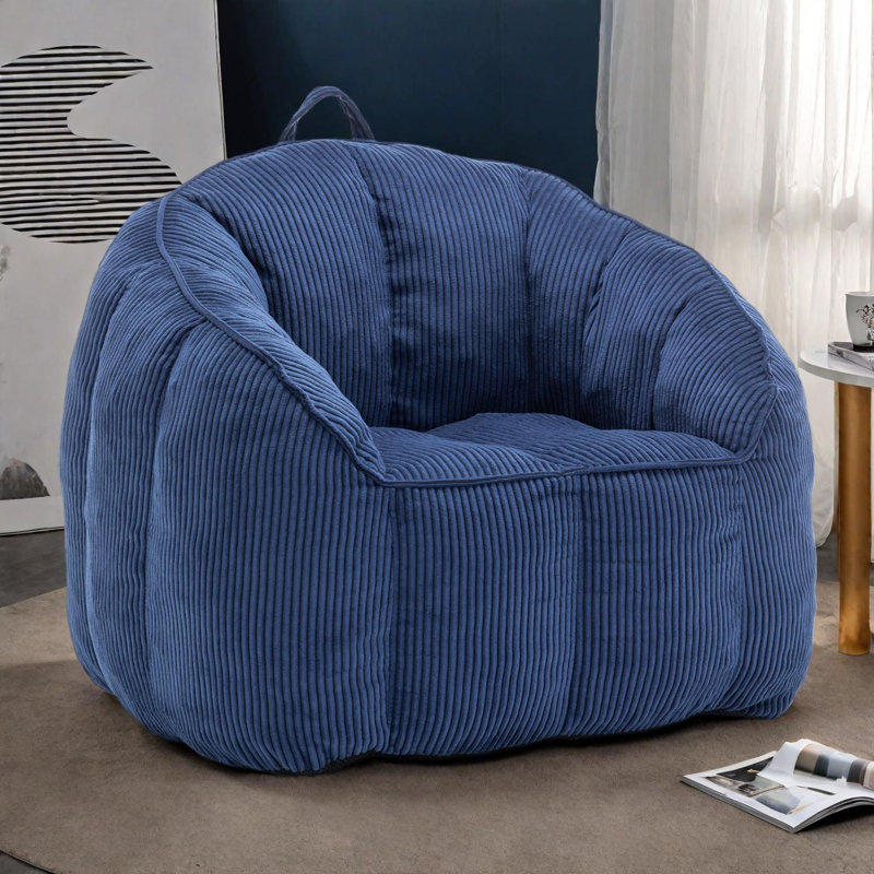 Fauteuil à billes Giant avec accoudoirs pour adultes et adolescents, Rose