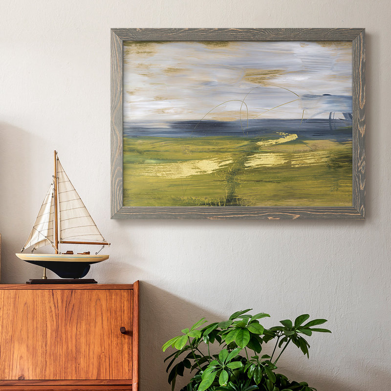 " Sky And Land II ", Gray, 28" H x 42" W