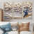 Toile naturelle avec cadre flottant
