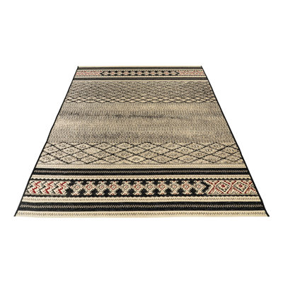 Rectangular Oriental Ivory Area Rug