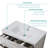 Integrated White Ceramic Basin, Drain Assembly NOT Included