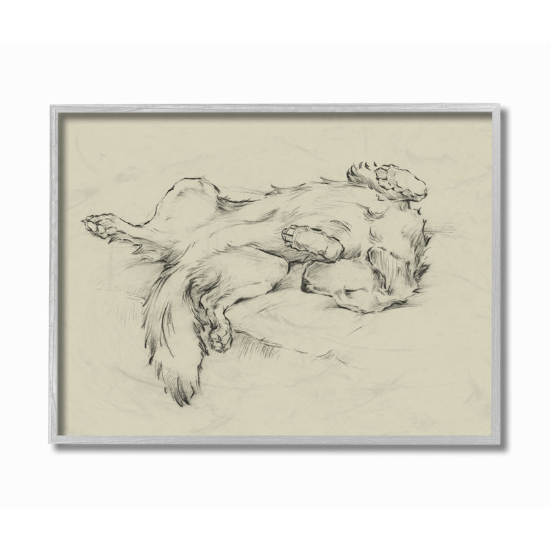 «Dog N si», H 11 po x l 14 po x P 1,5 po, Estampe numérique Farmhouse