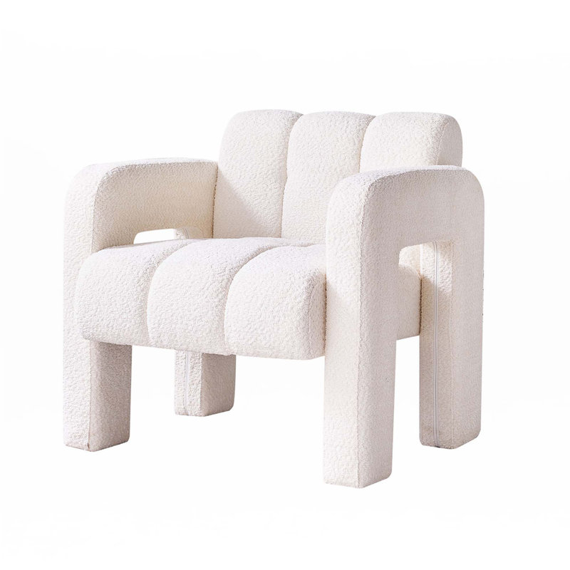 Boucle Upholstered Accent Chair