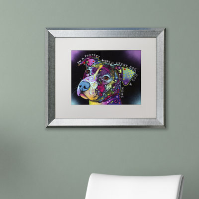 «In a Perfect World» par Dean Russo, reproduction d'art graphique sur toile encadrée