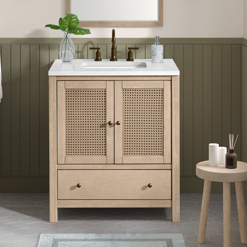Alaterre Furniture Lucca Vanity Without Sink, 30-inch, 30"