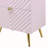 High Gloss 2-Drawer Nightstand-1758266596