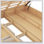 Lit plateforme en bois avec rangement inférieur et 2 tiroirs, parfait pour les chambres modernes et peu encombrantes.