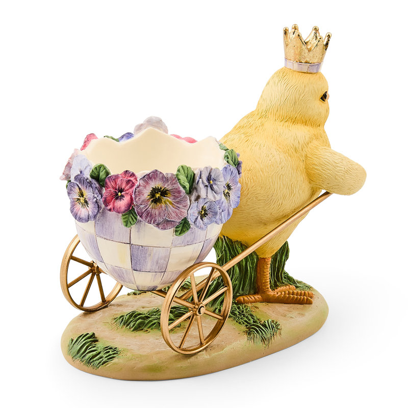 Pansy Party Chick With Cart