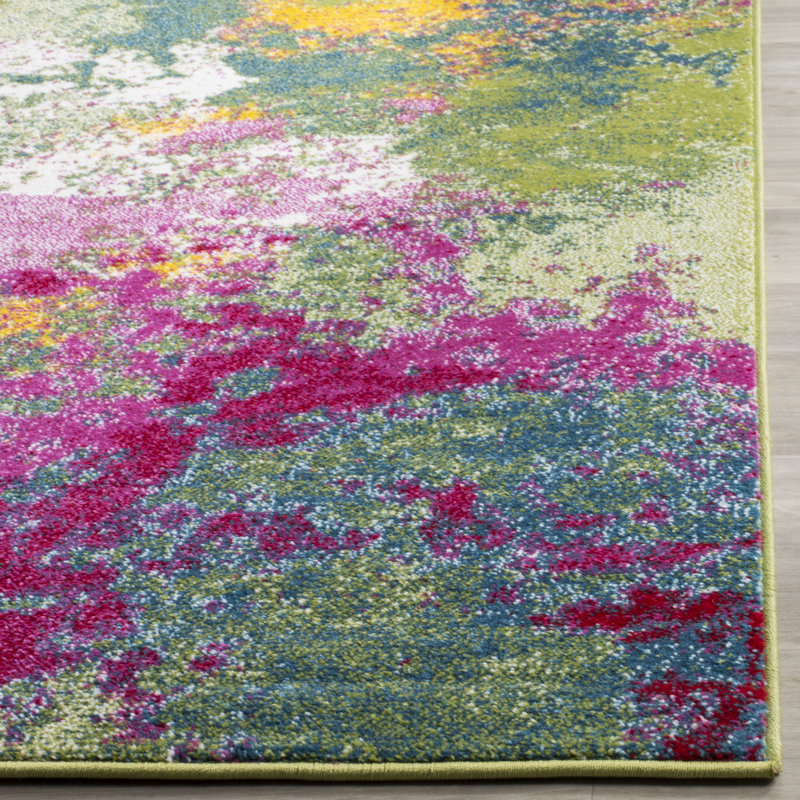 Parkins Abstract Area Rug, Rectangle 69 x 122 cm