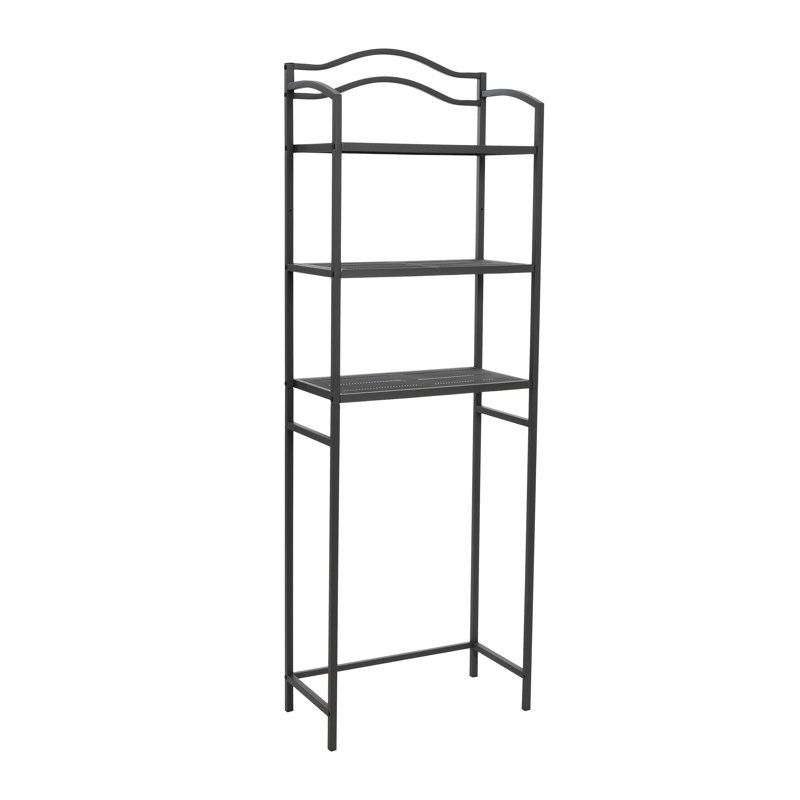 Étagère à 3 éléments au-dessus des toilettes, Gris