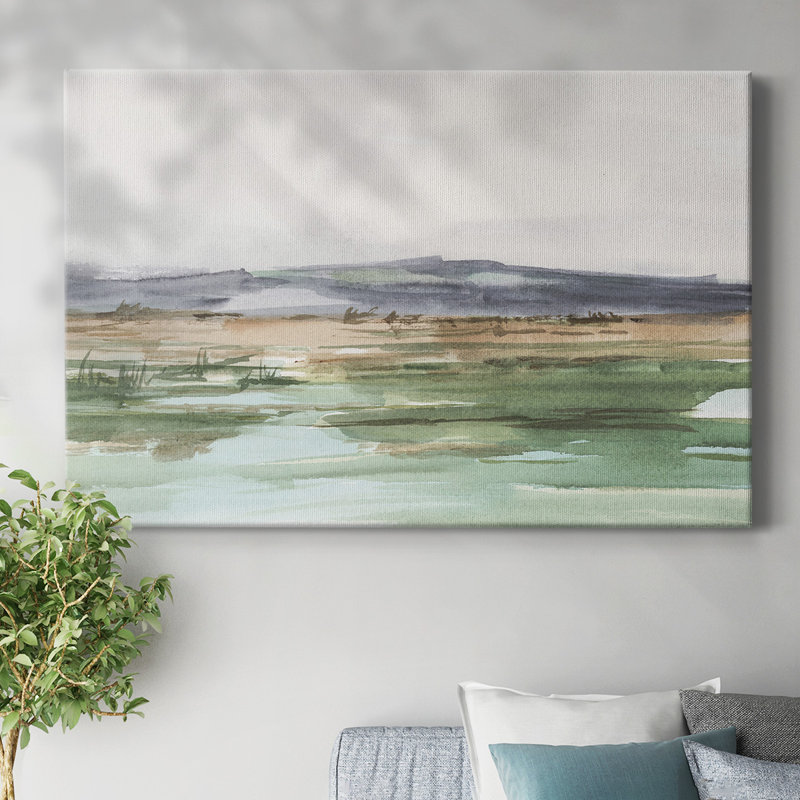 Toile tendue Serene Mountain View I-Gallery, H 32 po x l 48 po