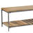 Accent Bench with Slat Shelf