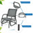 Cleamon Steel Outdoor Glider-2067988554