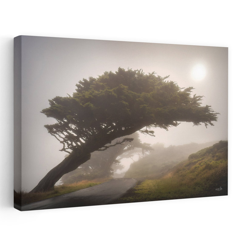 Arbre abstrait, paysage contemporain, H 24 po x l 36 po