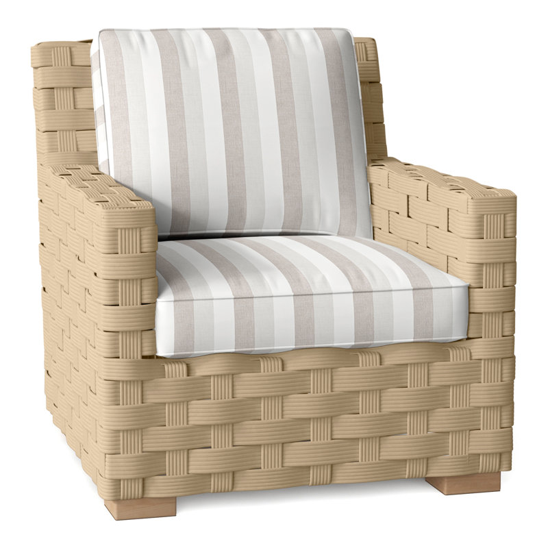 St. Barts Outdoor Armchair, Perigold Direction Linen, St. Barts Natural Rope