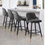 Tabouret de bar et de comptoir pivotant revêtu de velours-873056601-886128418