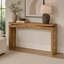 Console en bois, table d'appoint à dossier en bois de 62 po de longueur x 31 po de hauteur, bureau d'entrée pour le couloir et l'entrée