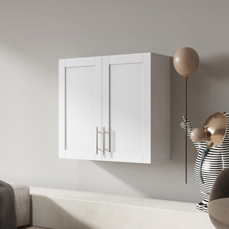 Armoire de rangement murale empilable l 31,5 po x H 29,92 po Avemari
