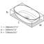 Barcelona Solid Surface Oval Vessel Bathroom Sink-51000233