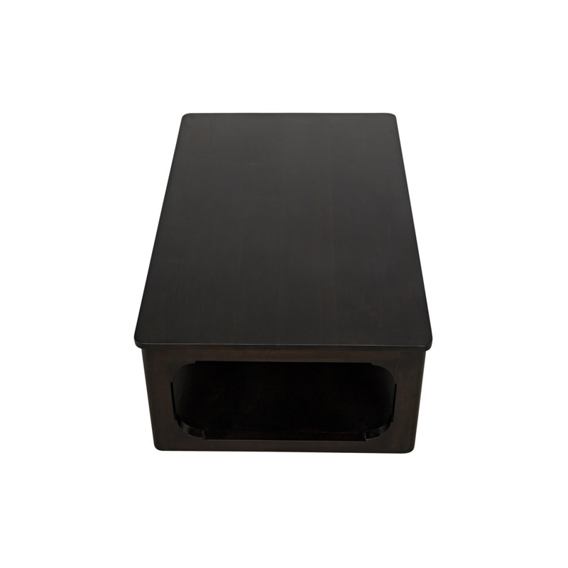Gimso Solid Wood Coffee Table, 17" H x 54" L x 32" W, Espresso