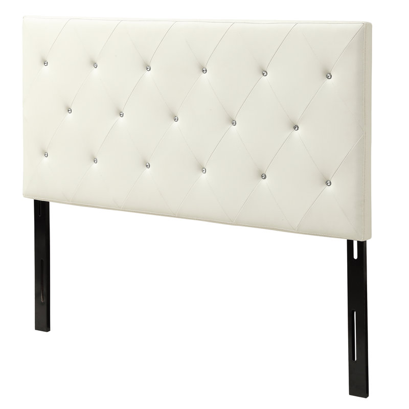 Areswell Upholstered Headboard, Eastern King, White