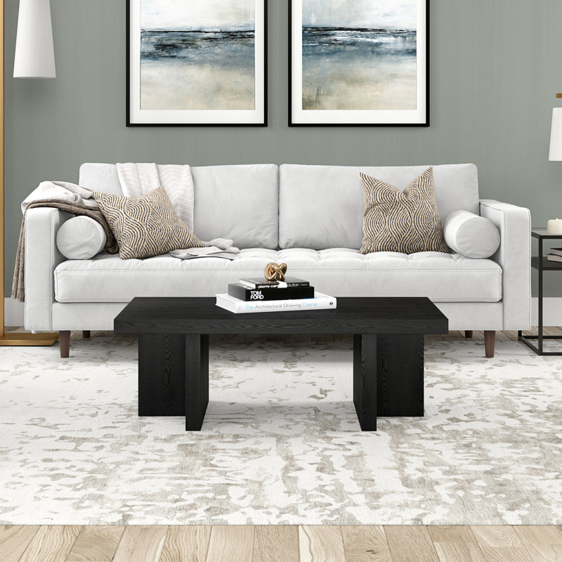 Cerrone Coffee Table, Black Grain