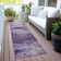 Machine Washable Indoor/Outdoor Xhevrie Purple Rug