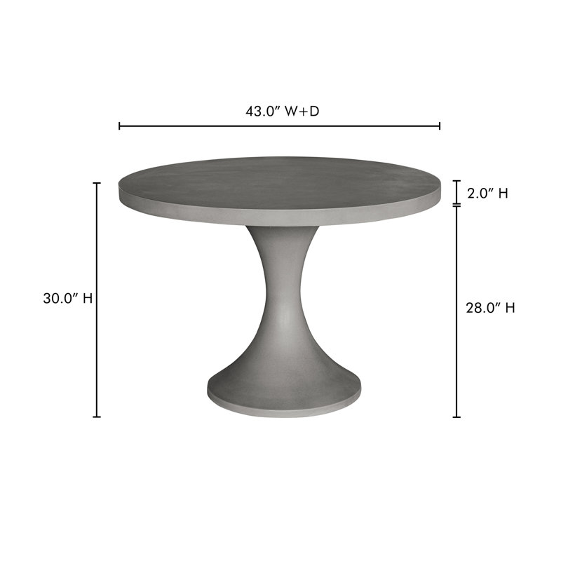 Moreton 43" Pedestal Dining Table