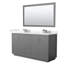 Strada 84" Freestanding Double Bathroom Vanity with Cultured Marble Top-1962277473-1962277478-2049334116