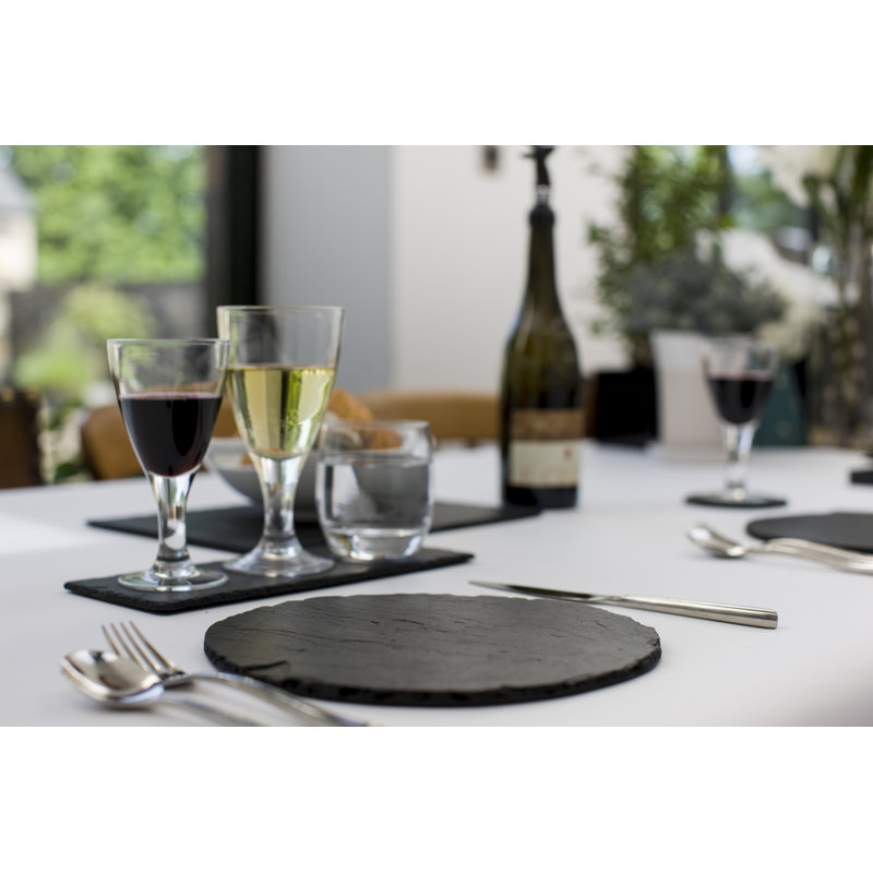 Slate Solid Colour Round Placemat