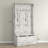 3-In-1 Entryway Hall Tree with Storage Bench, Coat Rack with Five Hooks and Shoe Storage, Distressed White