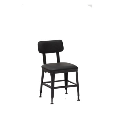 Chaise d’appoint en métal noir