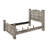 Contemporary 1Pc Queen Size Poster Bed Gray Finish Wooden Bedroom Furniture