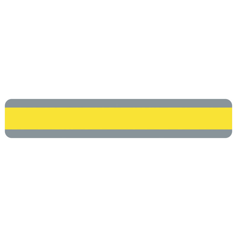 Yellow Double Wide Sentence Strip Reading Guide Set of 24