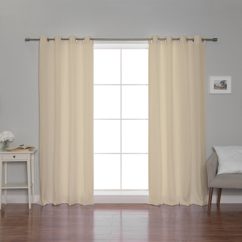 Analese Outdoor Grommet Curtain, Beige