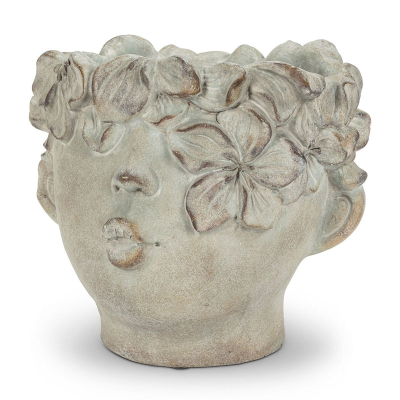 Russiaville Statue Planter, 11" H x 8.5" W x 6.5" D