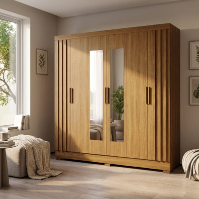 Armoire 76,8 po Valencia avec tablettes réglables et tringle
