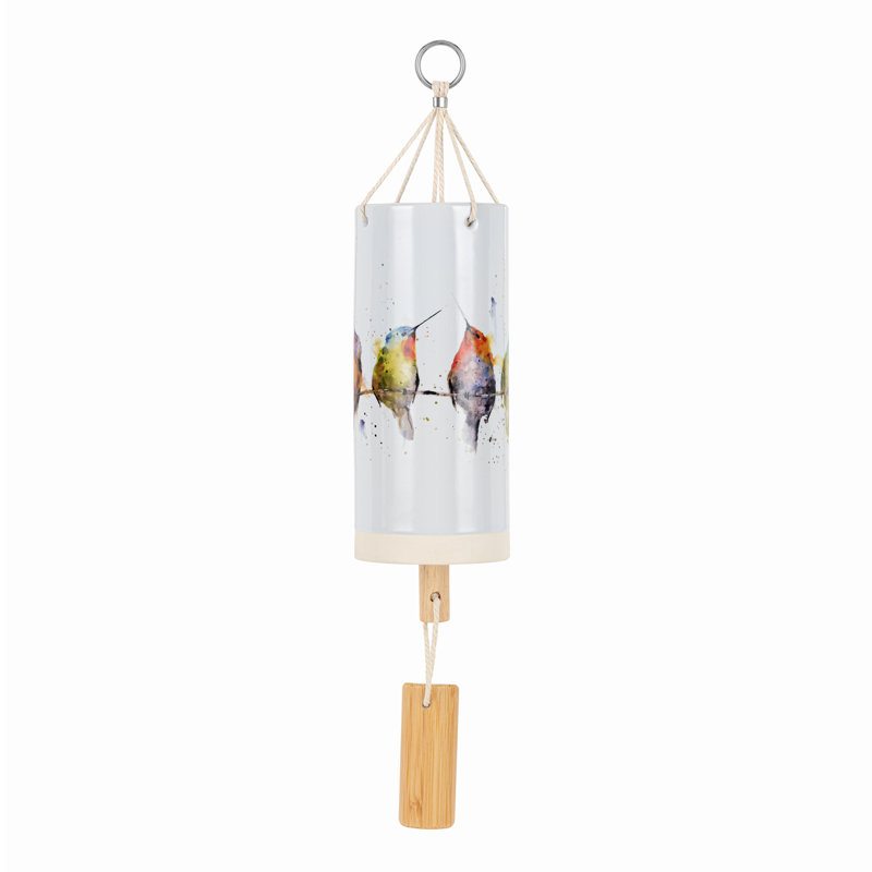 Hummers On A Wire Windchime - 3X7in
