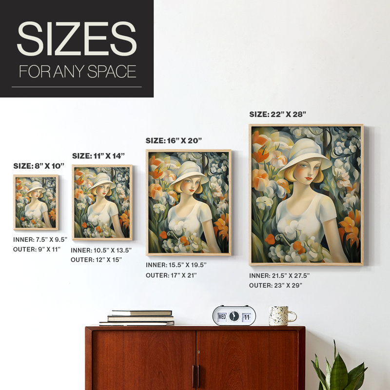 «WOMEN Series», reproduction encadrée en bois massif